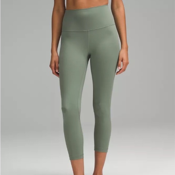 Lululemon Align high-rise crop leggings in grey eucalyptus size 10 - Picture 1 of 5